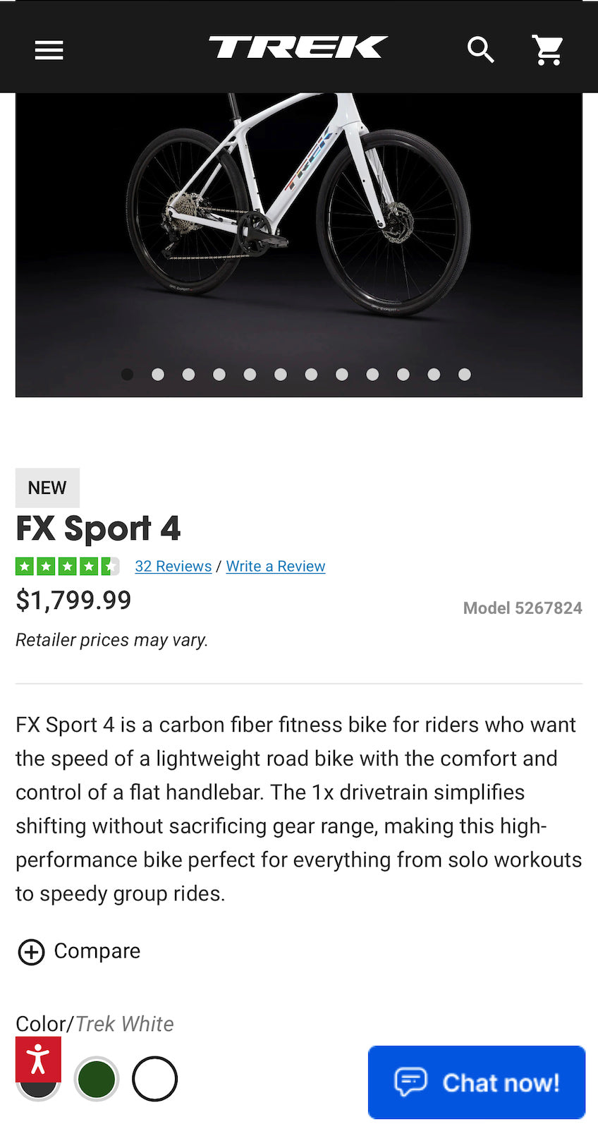 2022 Trek FX Sport Carbon 4 